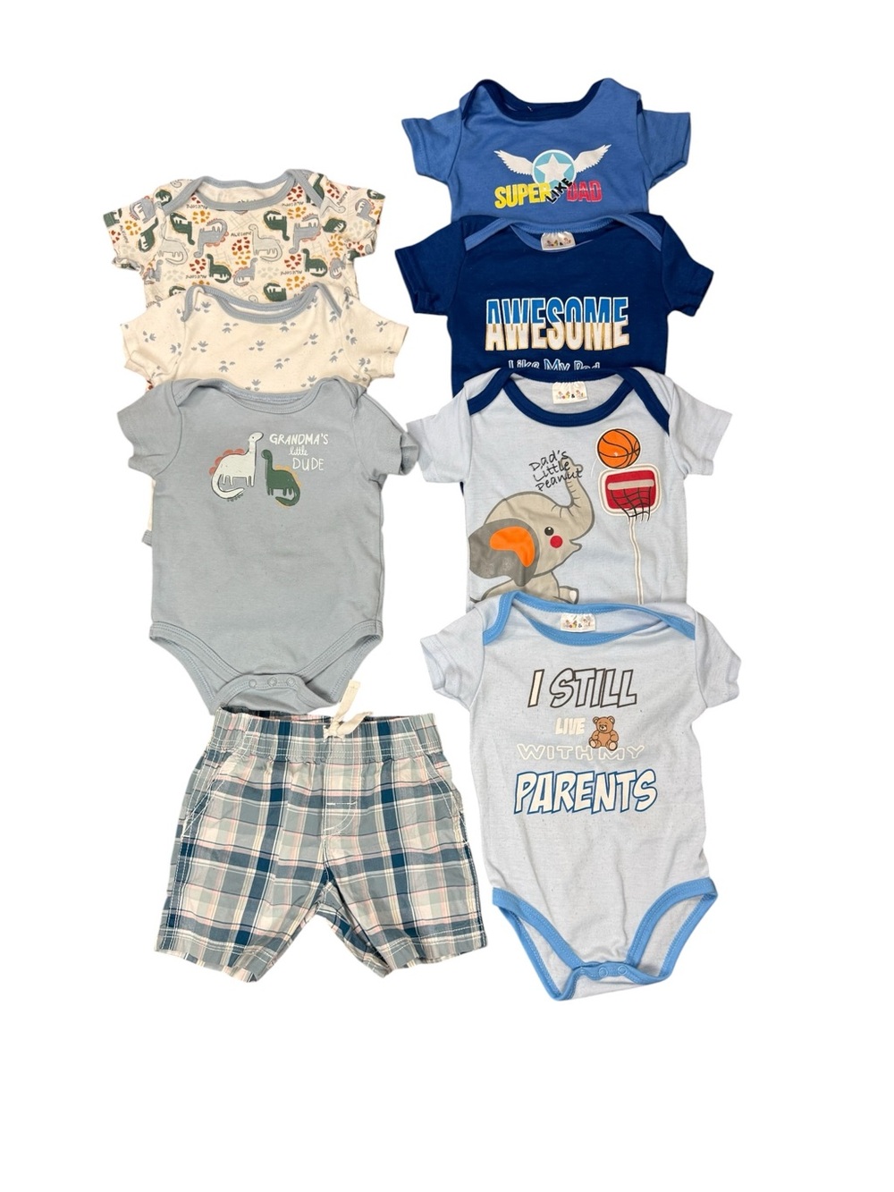 Chick Pea & Sweet and Soft Baby Boy Bundle Onesie 9 to 18 months